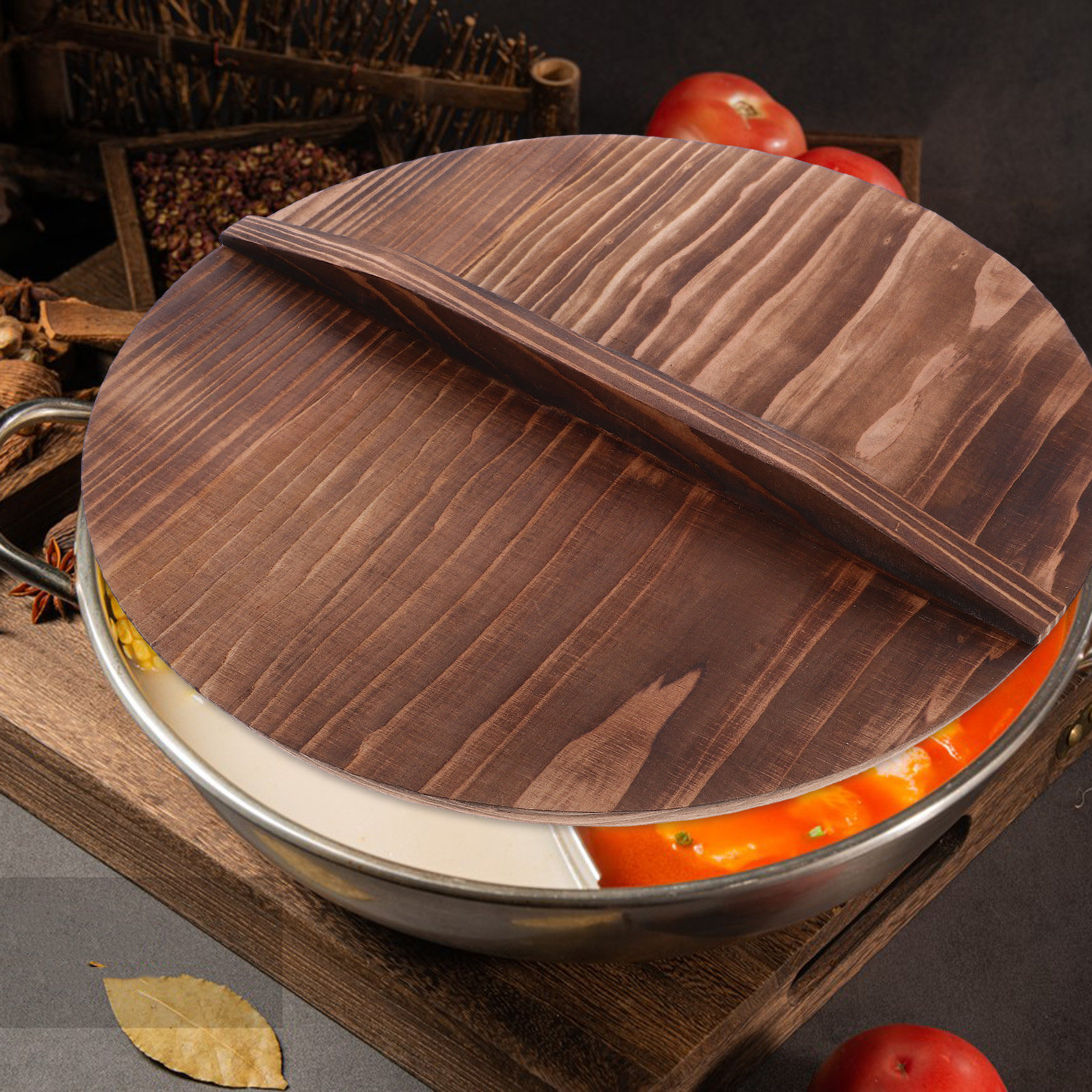 1Pcs Protective Pot Cover Wood - Home Cooking Classes ulasan dan harga